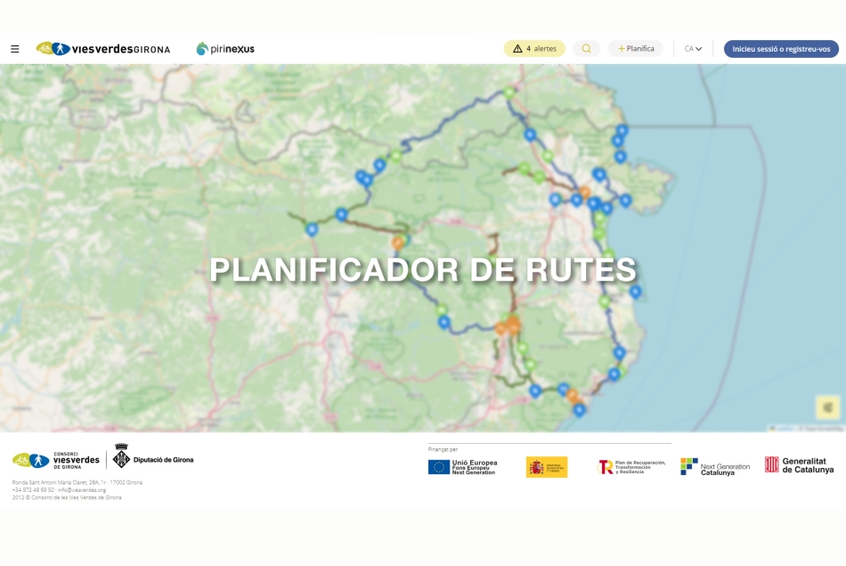 Nuevo planificador de rutas en las Vas Verdes de Girona